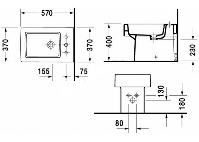 Photo Bidet floor Duravit Vero 2240100000