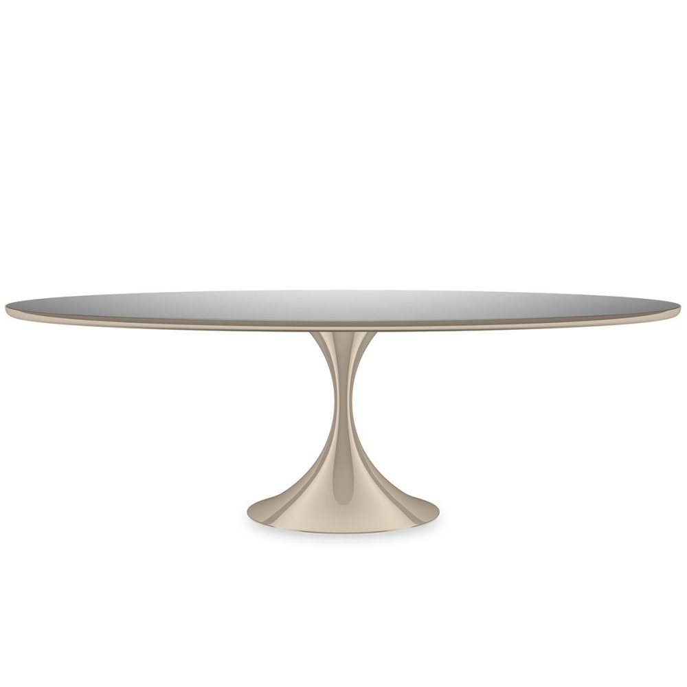 Photo Semper 96 dining table (oval, gold hue)