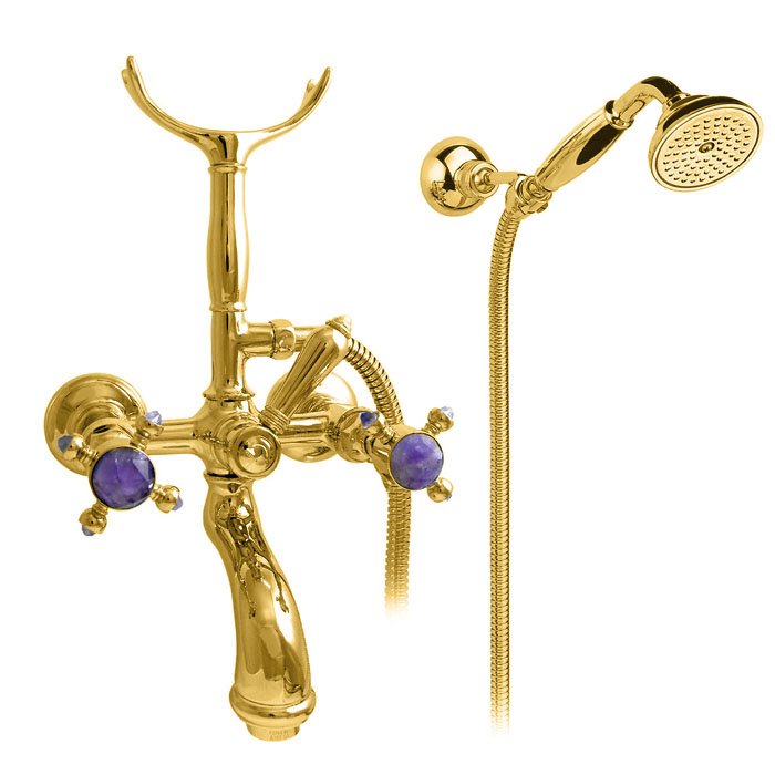 Photo Bath mixer Nicolazzi Le Pietre 2102GO09 Gold