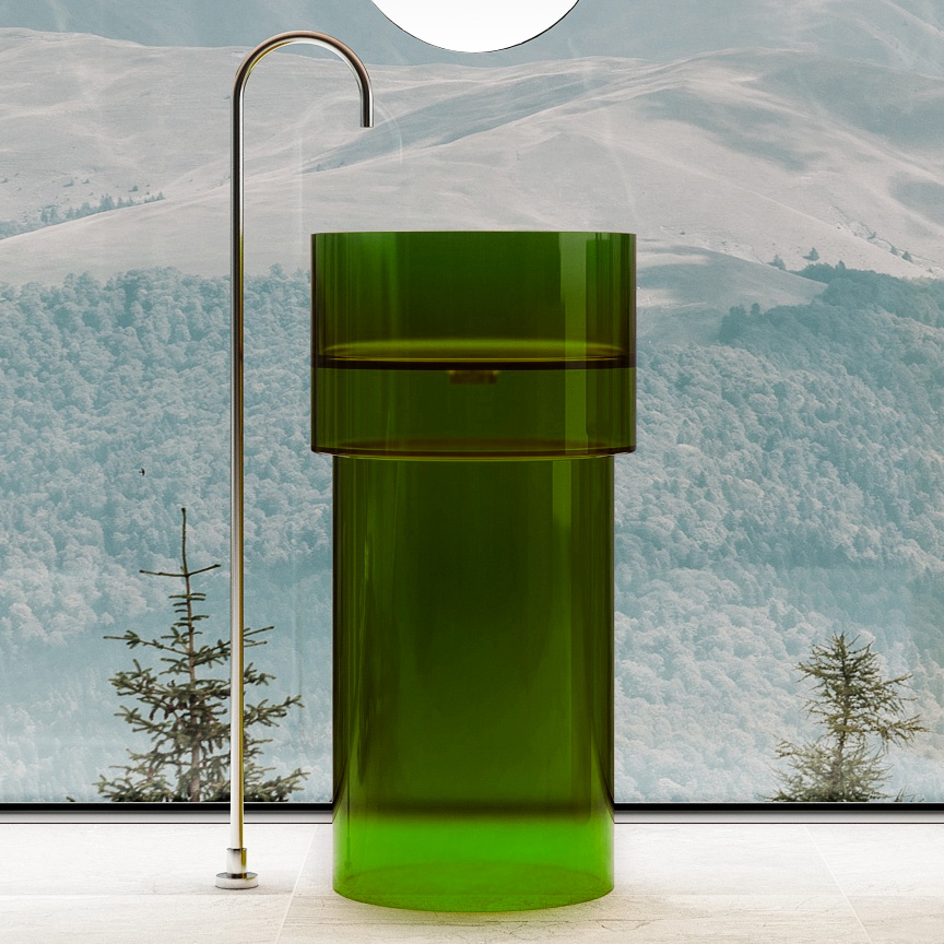 Photo Abber Kristall 45 AT2701Emerald-H sink green