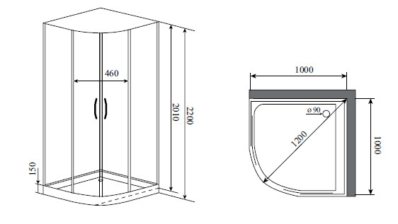 Photo Shower cabin Timo Premium IMPI H-517