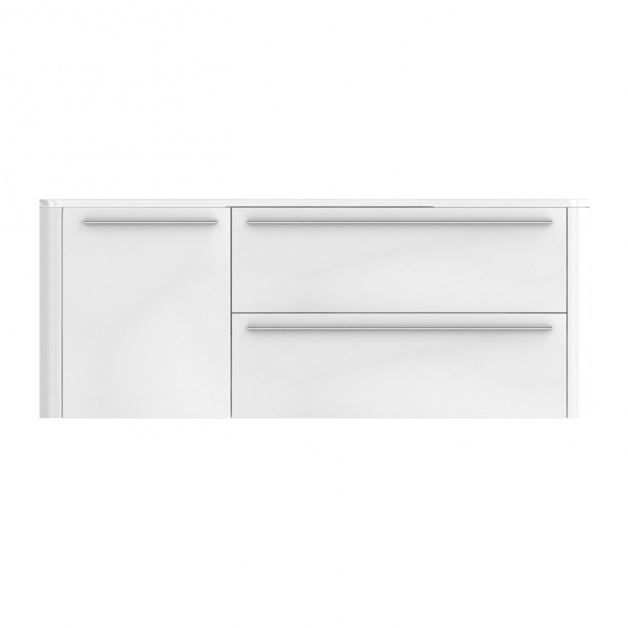 Photo AM.PM sink cabinet Awe M15FHR1153WF right-sided, white textured