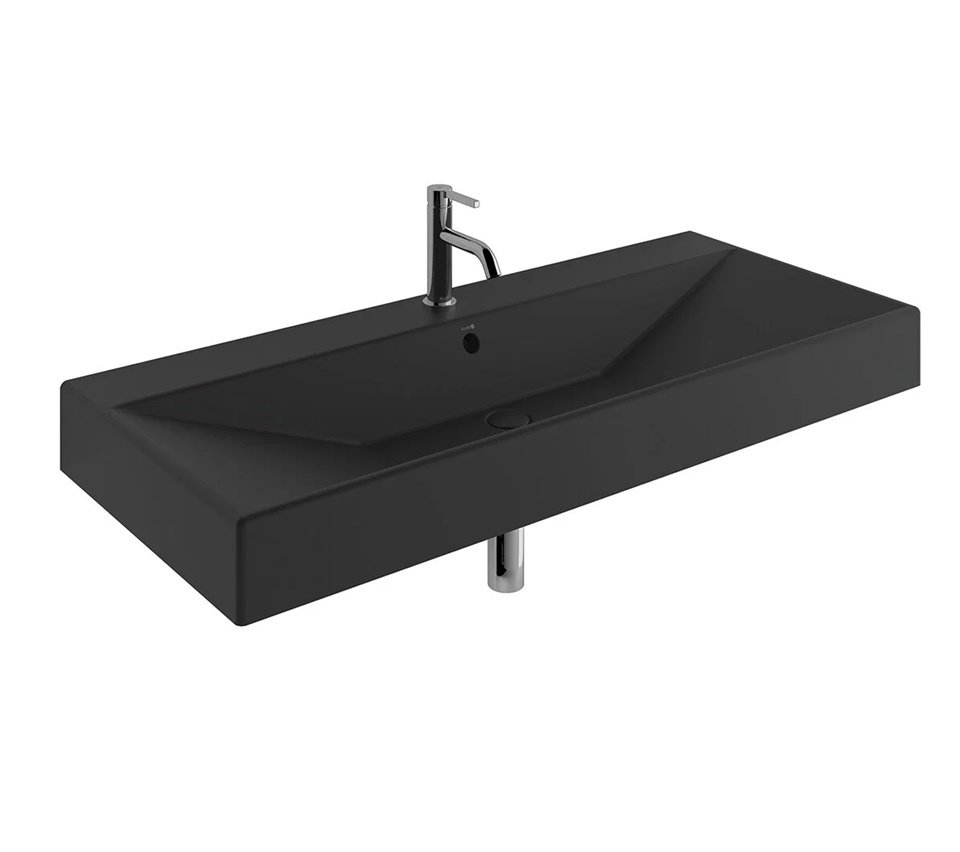 Photo Kludi Resa 121 59WW12139 black matte sink