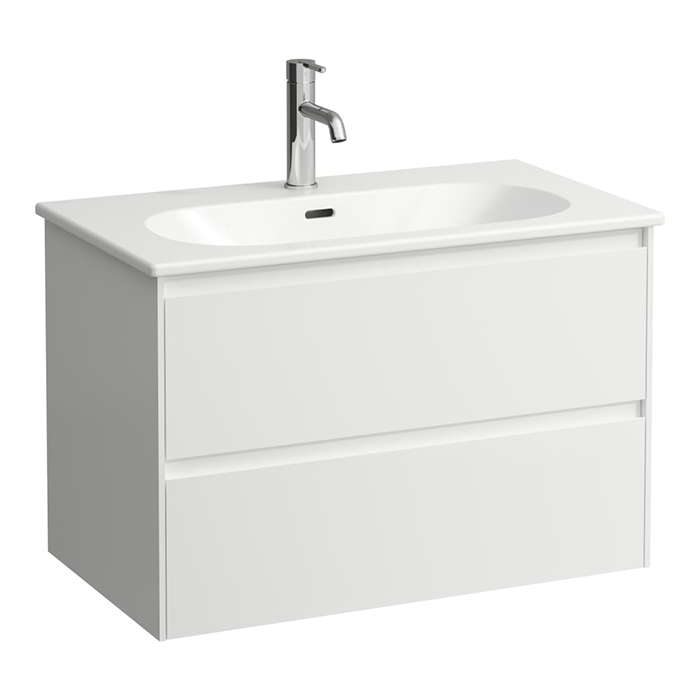 Photo Laufen Lua sink cabinet 80 8.6008.7.260.104.1 white matte
