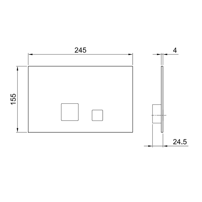 Photo Fantini flush plate AF/21 91 13 8403 black