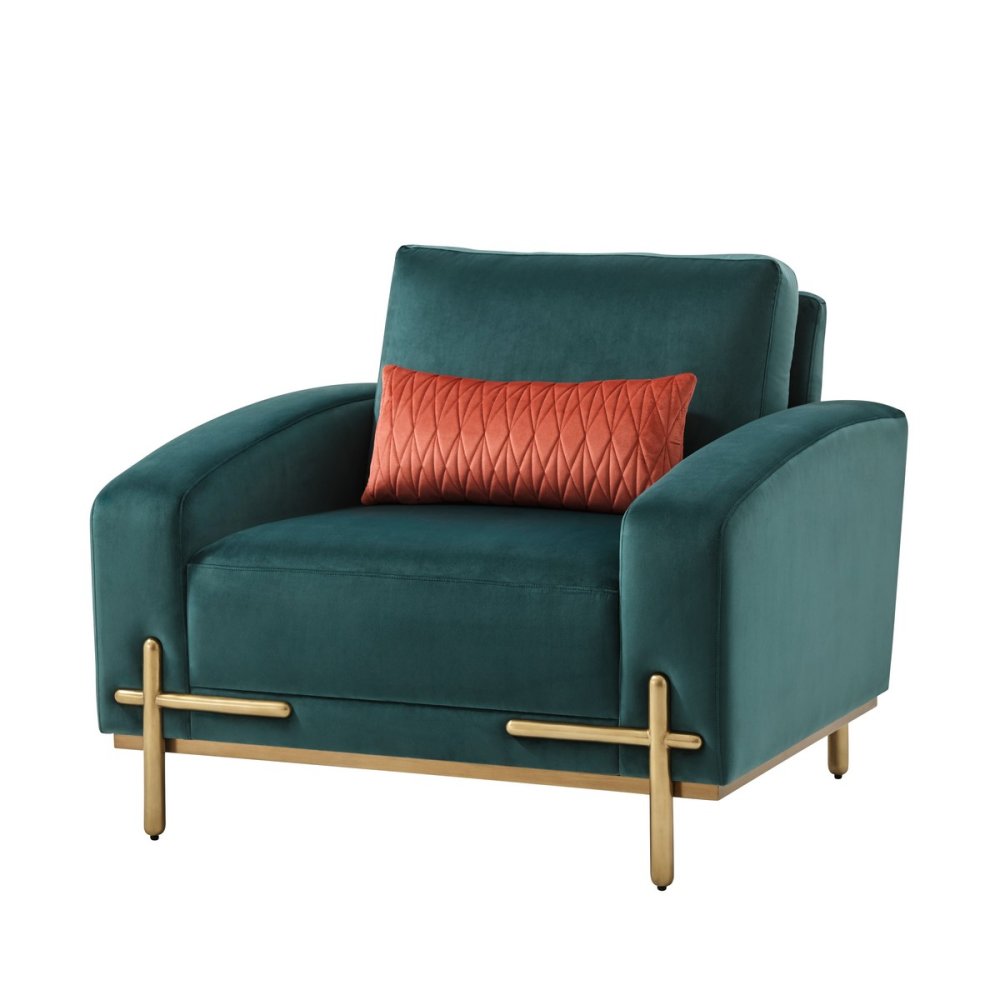 Photo Iconic Upholstered chair (emerald)