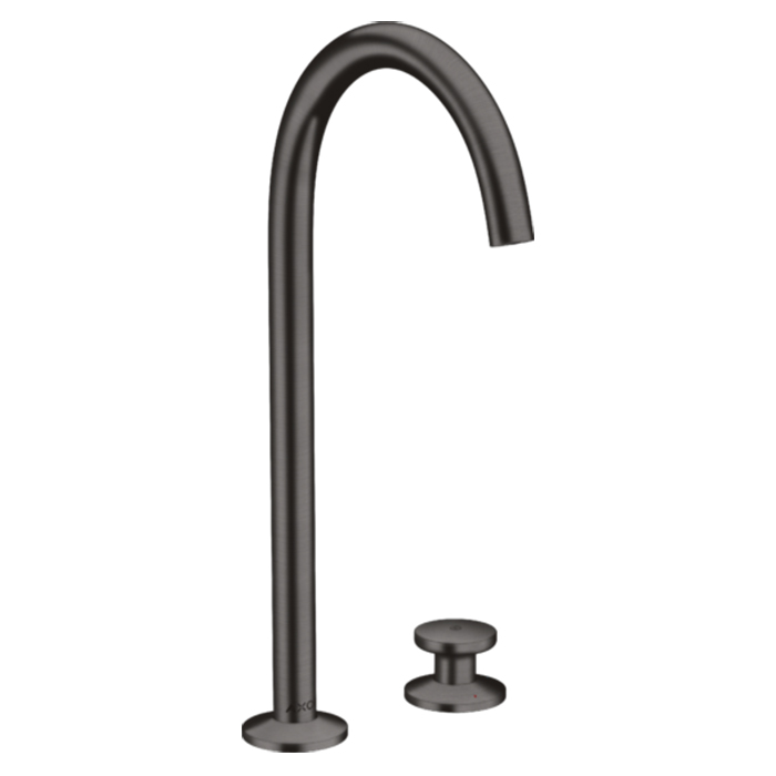 Photo Axor One 48060340 grinded black chrome sink mixer