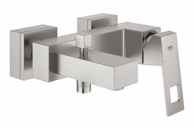 Photo Grohe Eurocube bath mixer 23140DC0 supersteel