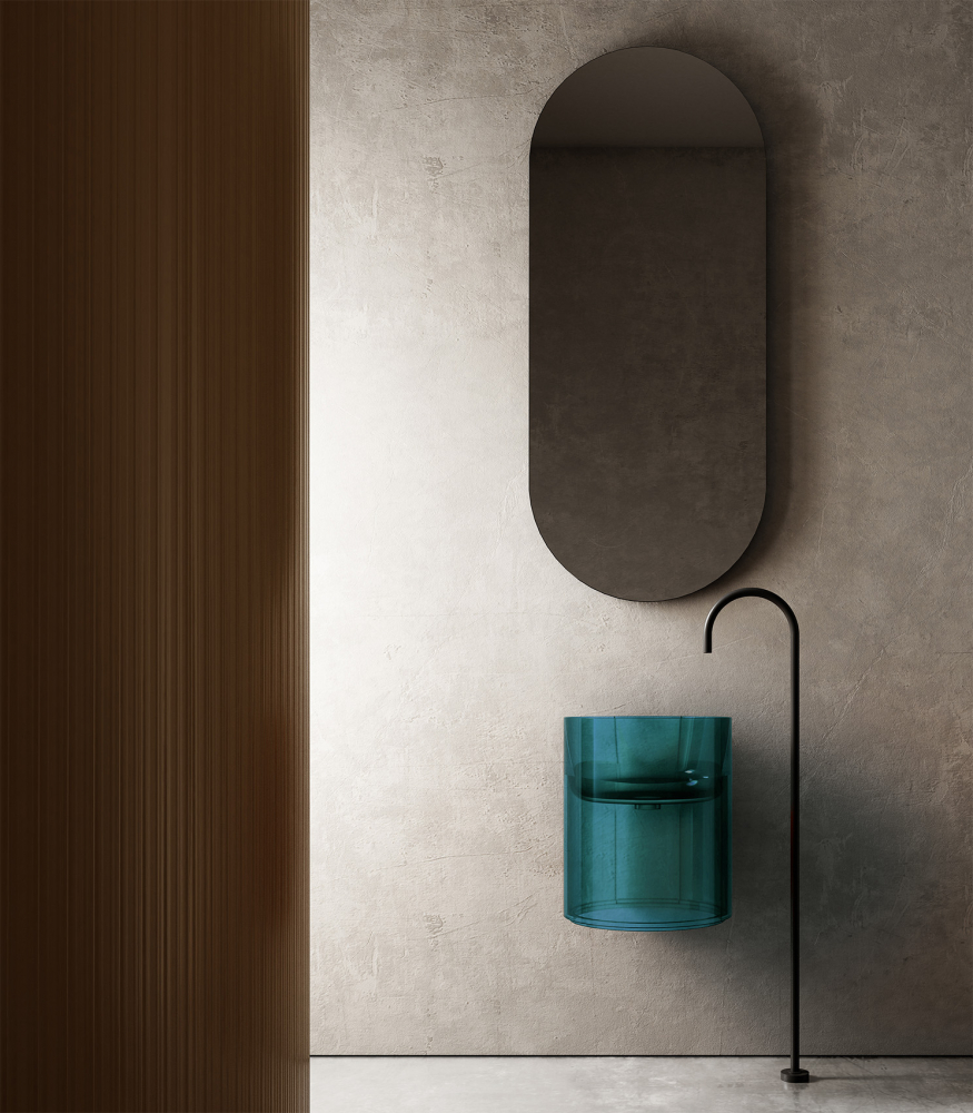 Photo Abber Kristall 42 AT2704Aquamarin turquoise sink