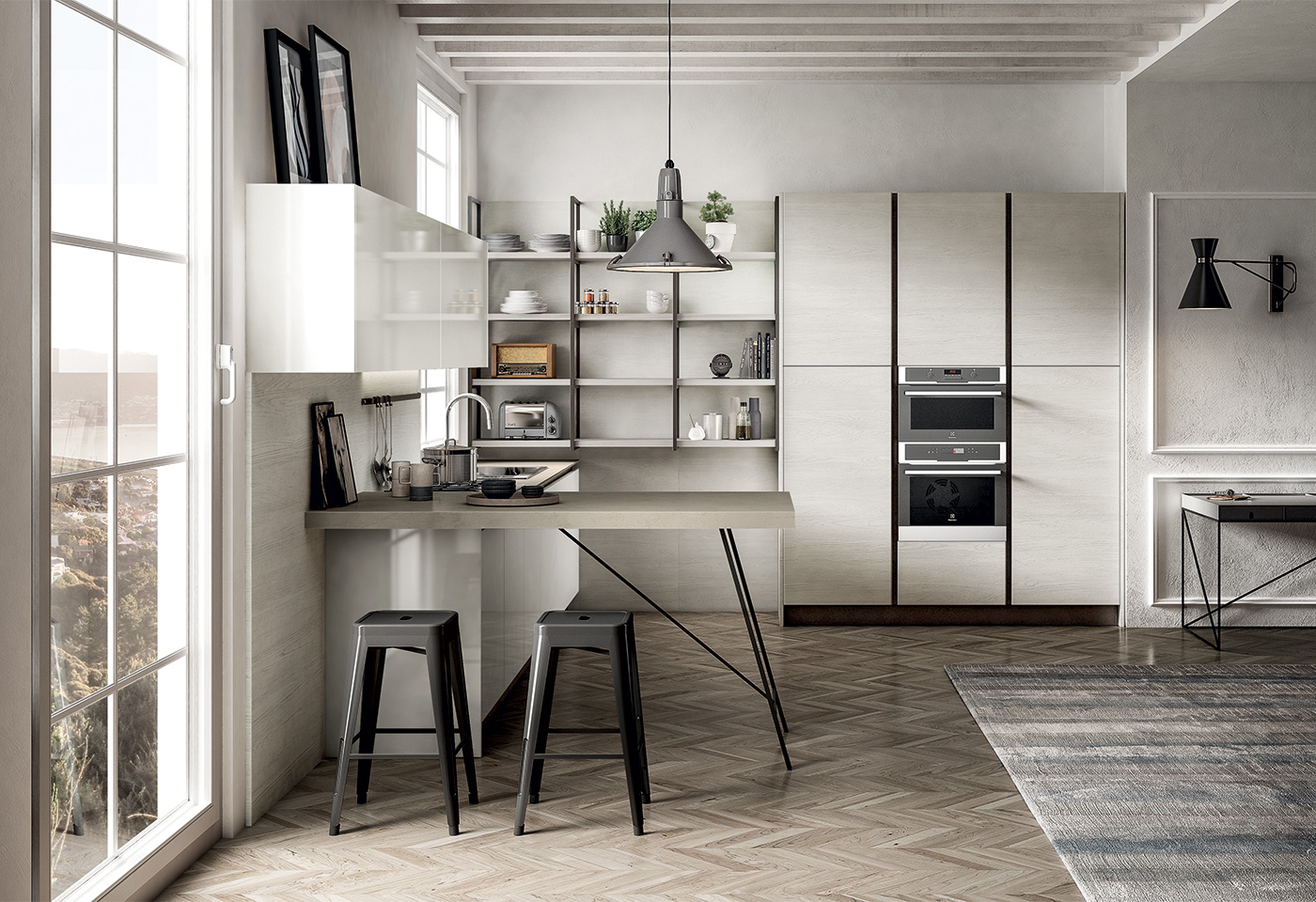 Photo The Arredo3 Cloe kitchen is straight
