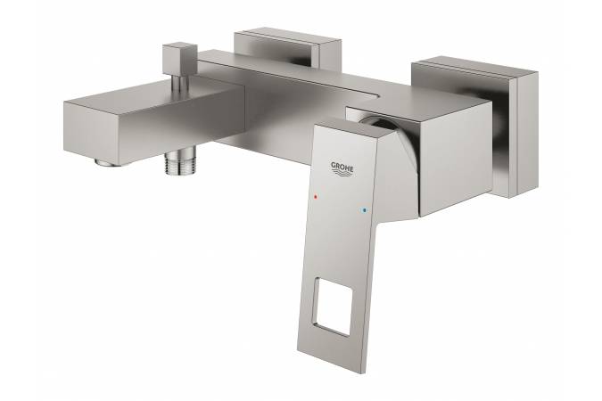 Photo Grohe Eurocube bath mixer 23140DC0 supersteel