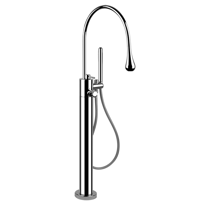 Photo Bath mixer Gessi Goccia 24978#279 white matte