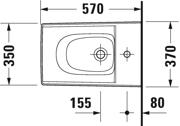 Photo Suspended bidet Duravit Viu 2292150000