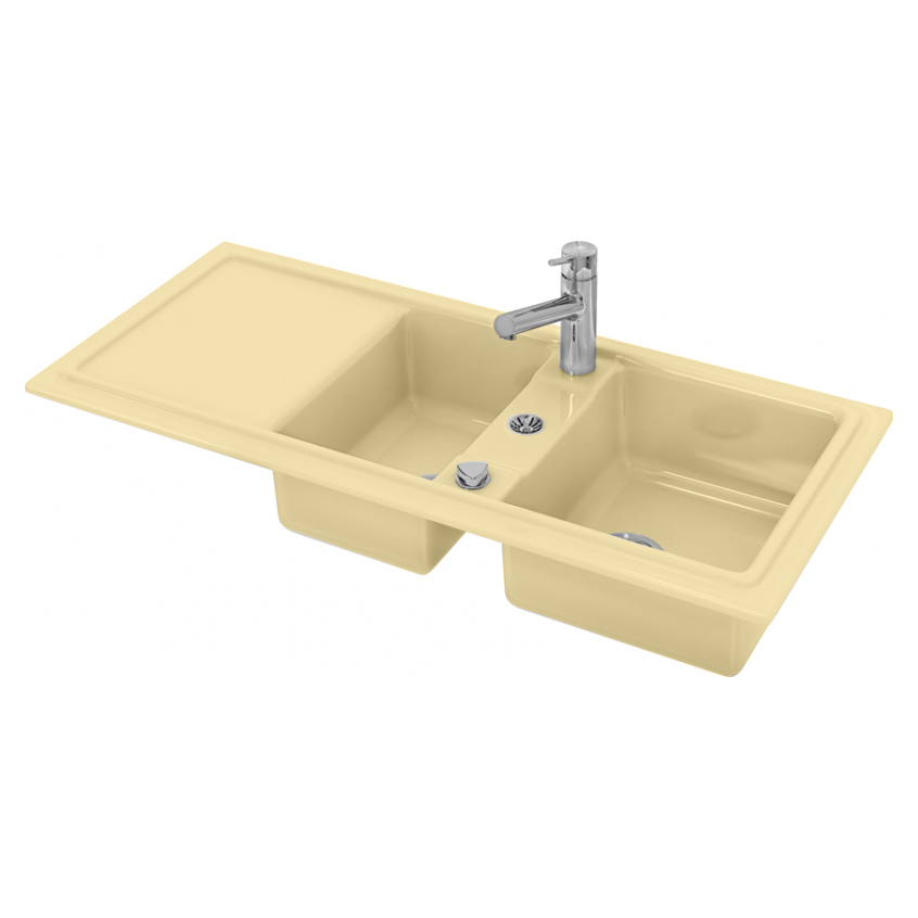 Photo Kitchen sink Duravit Cassia 80 7513111900 beige