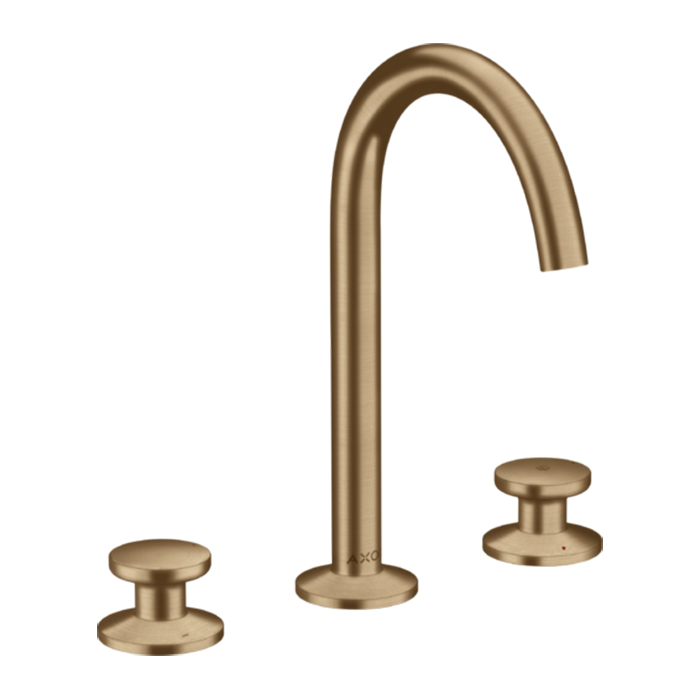Photo Axor One 48070140 grinded bronze sink mixer