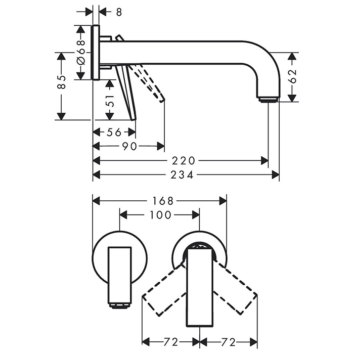 Photo Axor Citterio 39121000 sink mixer