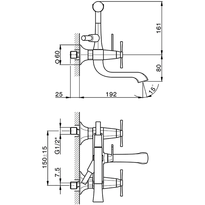 Photo Bath mixer Cisal Cherie CX0001006T