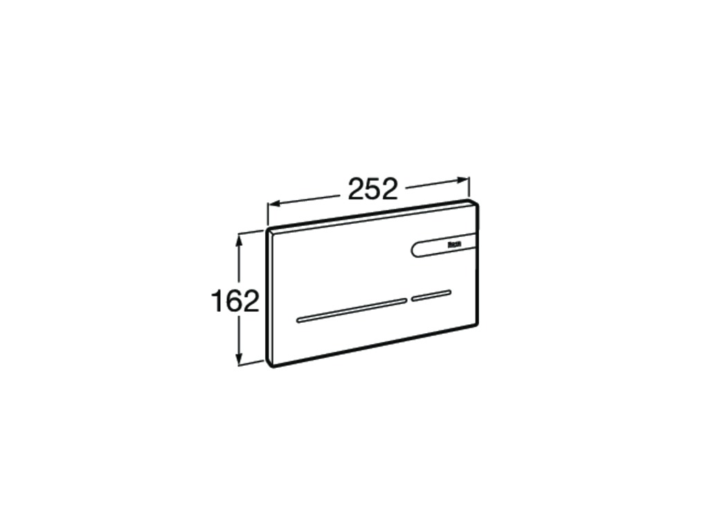 Photo flush plate for installation Roca EP-2 890102009 electronic, white