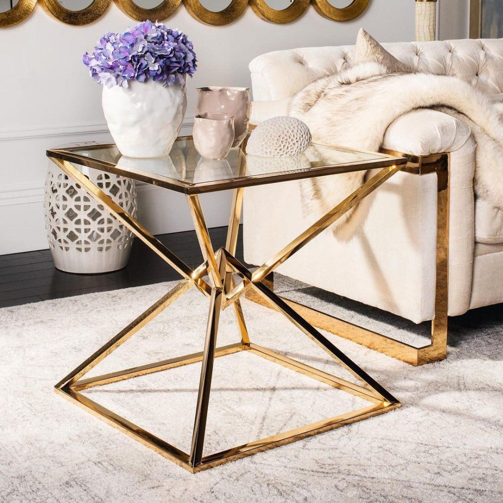 Photo Connor side table (golden finish)