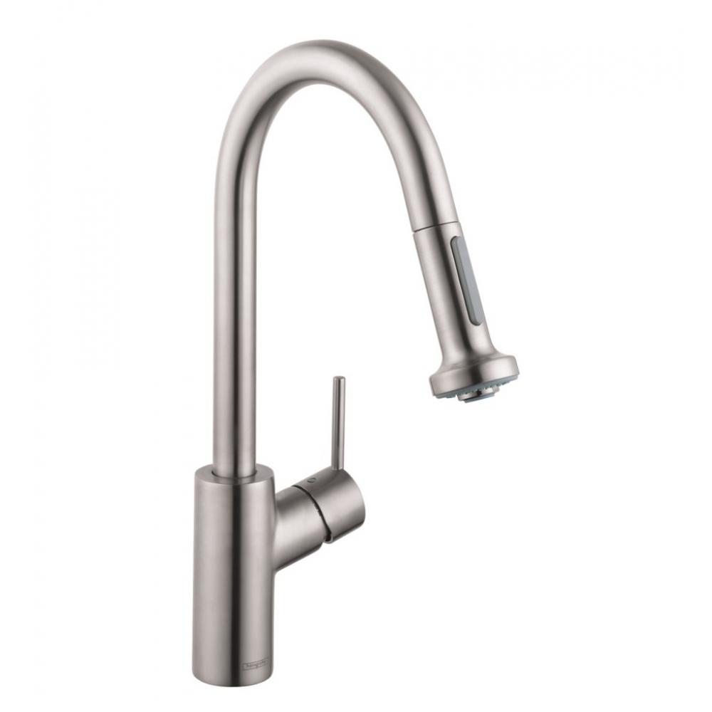 Photo Kitchen mixer hansgrohe Talis M52 73863800 with exhaust shower, steel