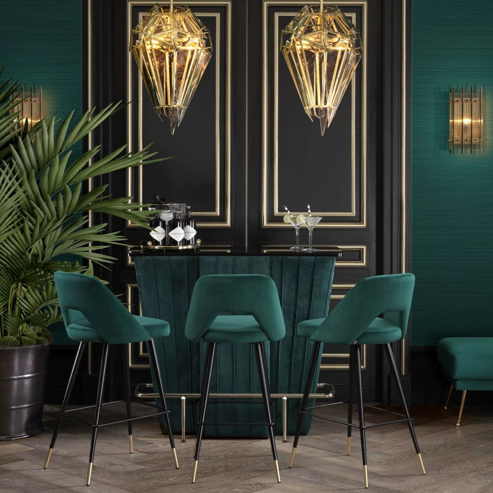 Photo Avorio Bar Chair (green)