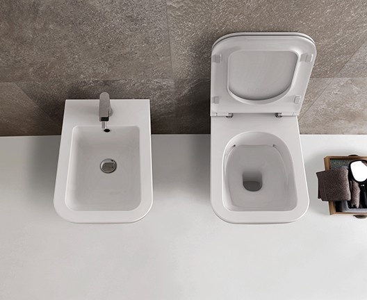 Photo Globo Stone STS05BO Suspension Toilet White