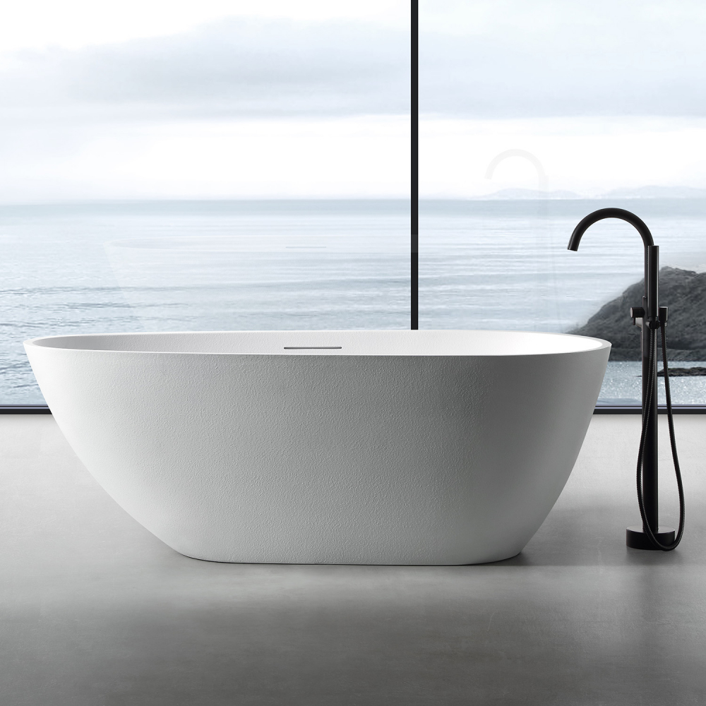 Photo Bath made of artificial stone Abber Dortmund 170x75 AM9911 white