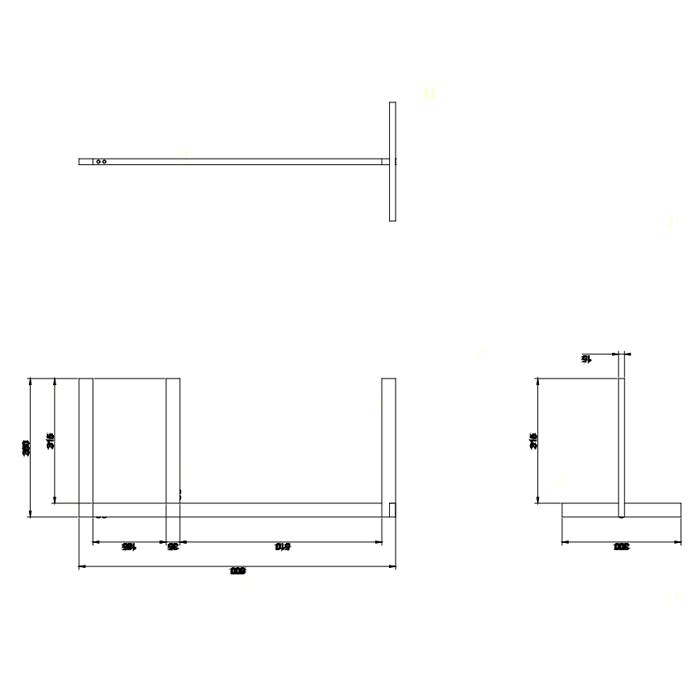 Photo Gessi Rettangolo stand 80 cm 20939#031
