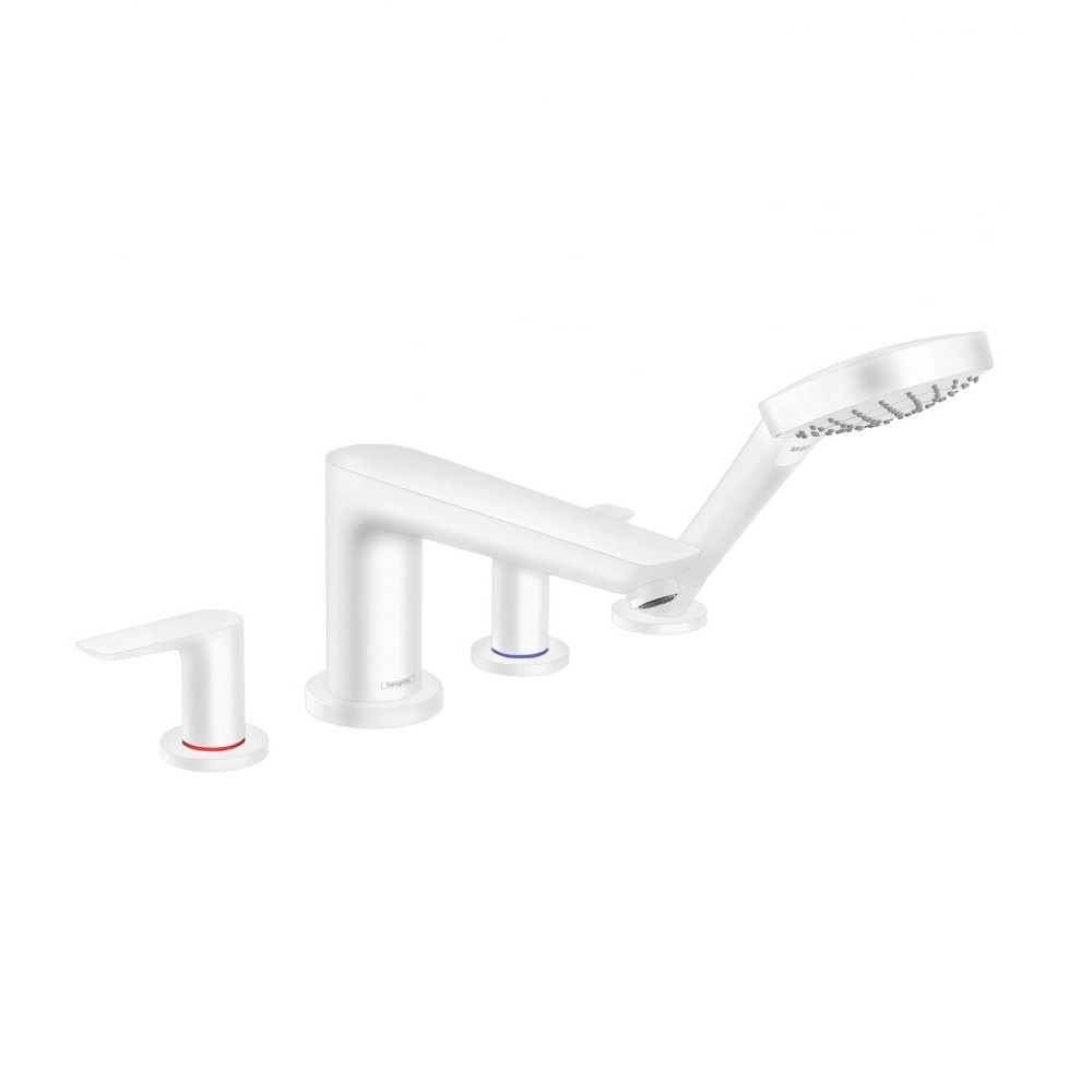 Photo Mixer on the edge of the bath hansgrohe Talis E 71748700 on 4 holes