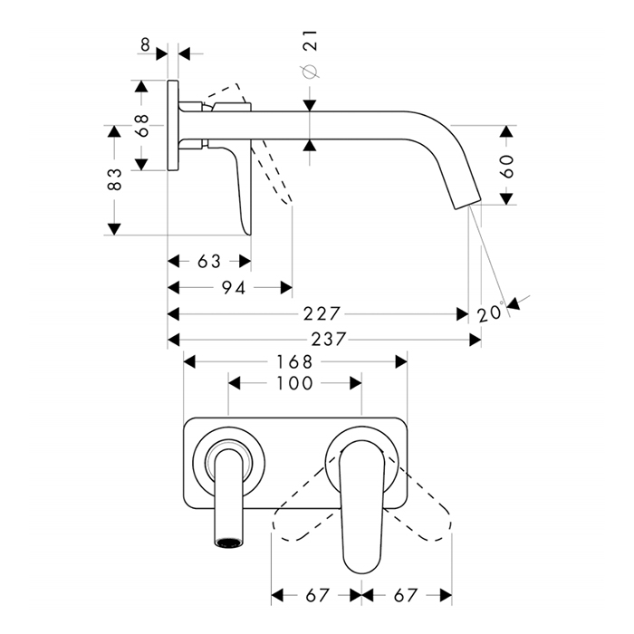 Photo Axor Citterio M 34115000 sink mixer
