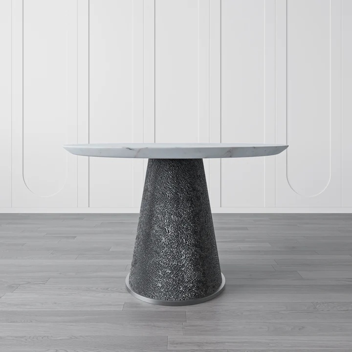 Photo Zain 122 dining table (polished silver)