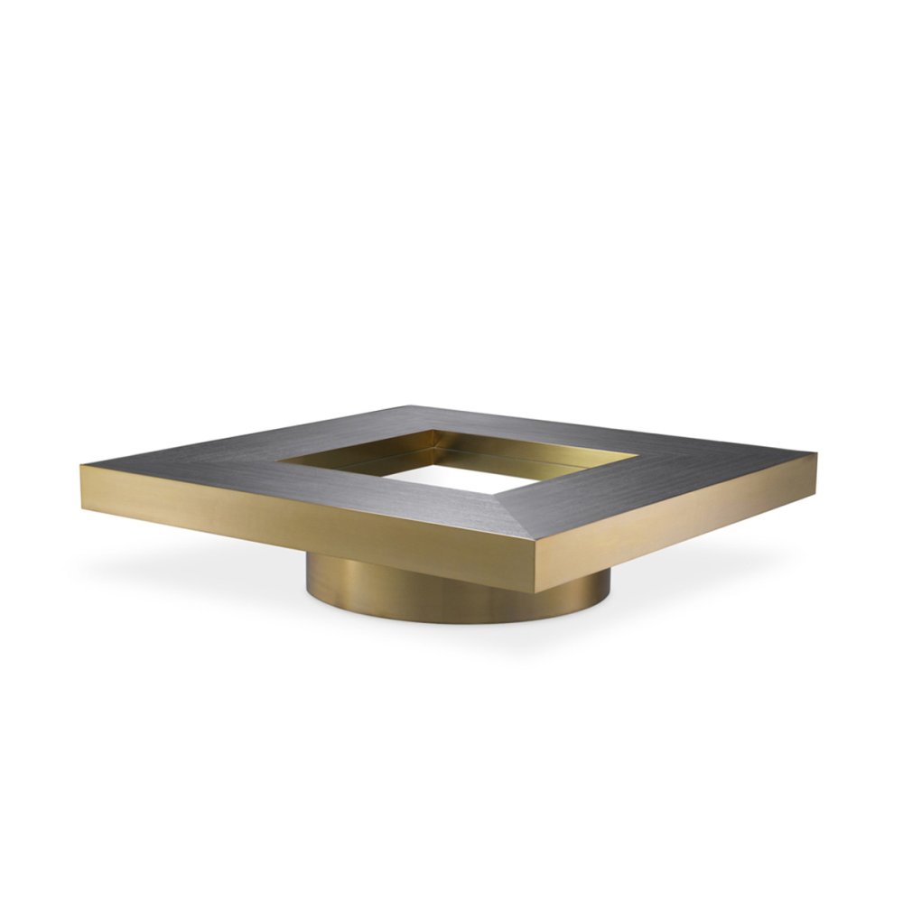 Photo Concorde coffee table (square, cast brass)