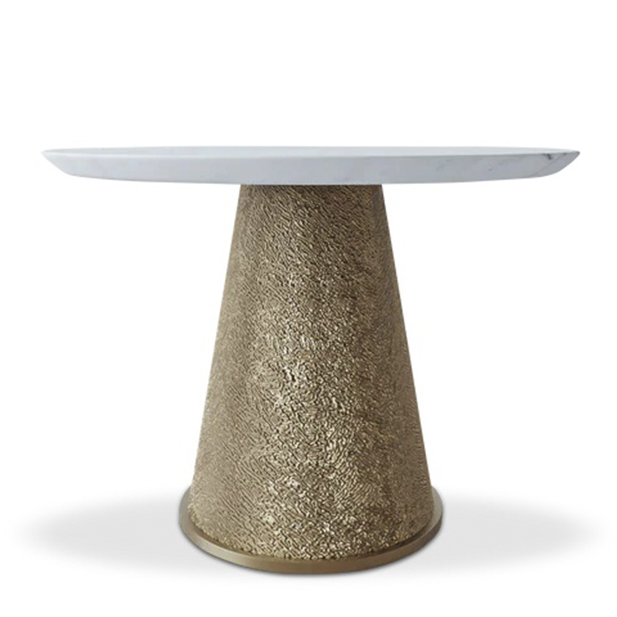 Photo Zain 110 dining table (polished brass)