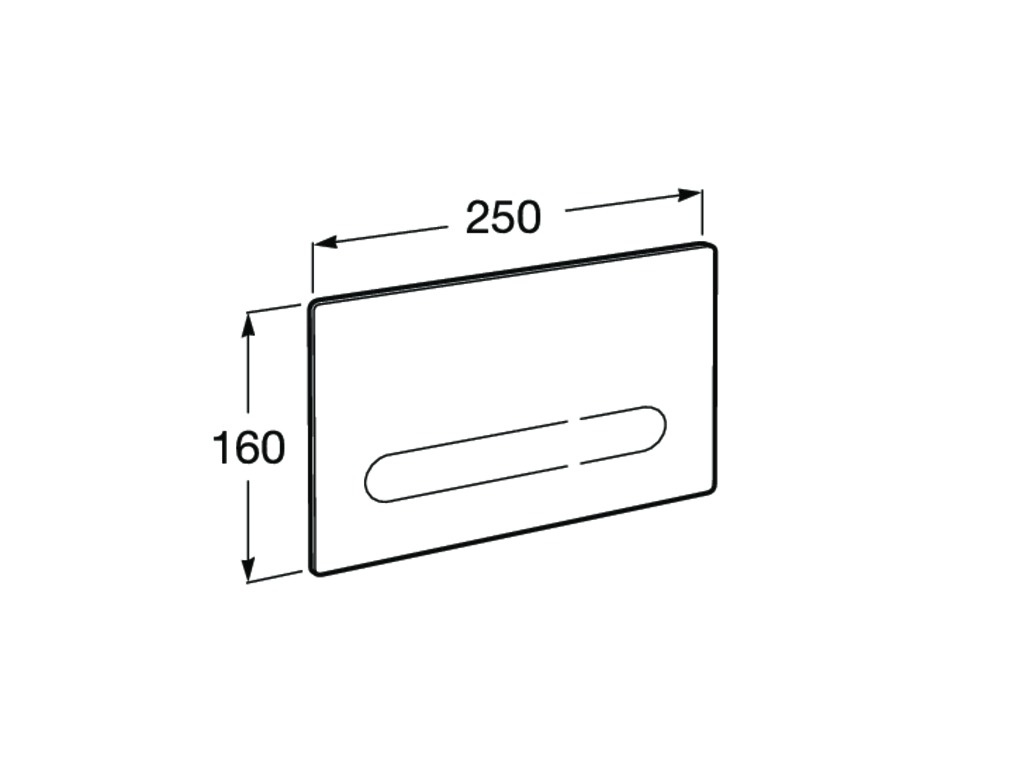 Photo flush plate for installation Roca EP-1 890102008 electronic, black
