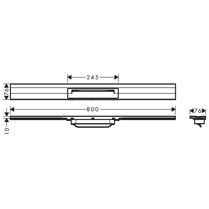 Photo Grille for the ladder Axor Uno 56051140 grinded bronze