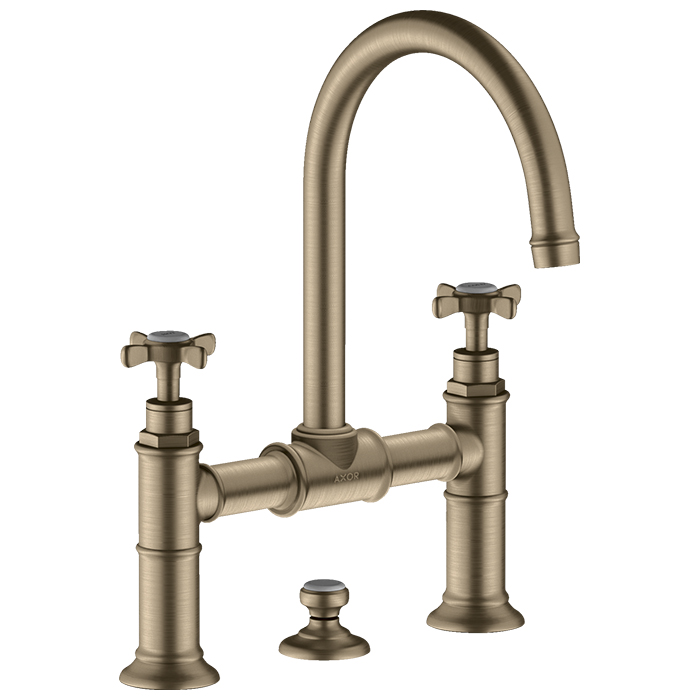 Photo Axor Montreux sink mixer 16510820 grinded nickel