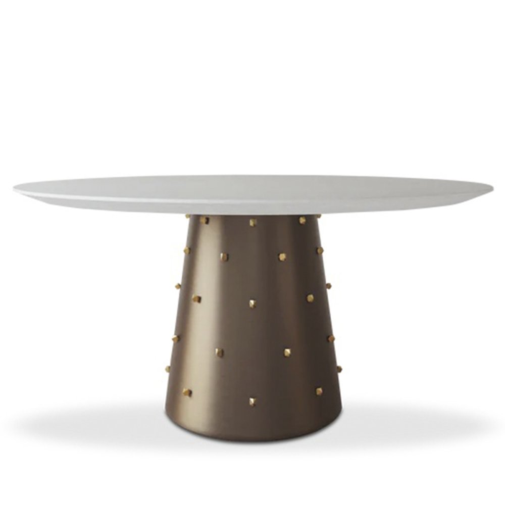 Photo Roche Brass 153 Round dining table