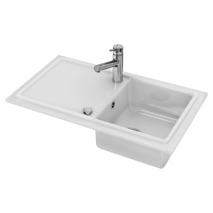 Photo Kitchen sink Duravit Cassia 50 7513860000 white