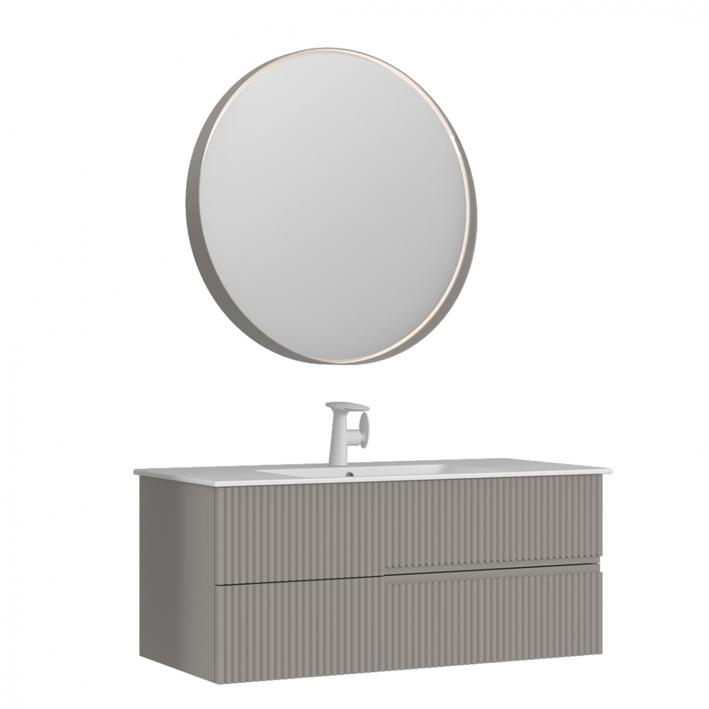 Photo Orka Moonlight sink cabinet 120 5001508 beige matte/white