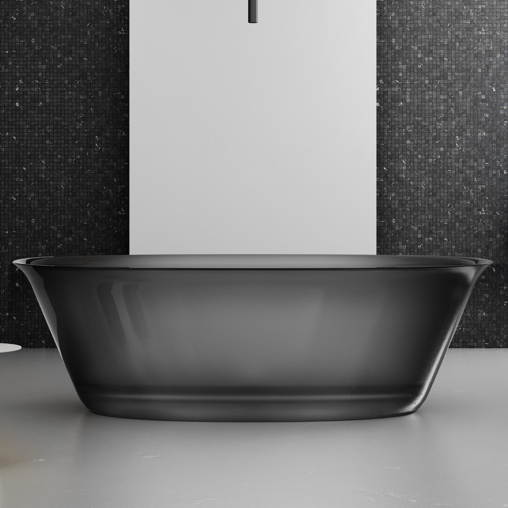 Photo Abber Kristall 170 AT9707Onyx Transparent Bathroom
