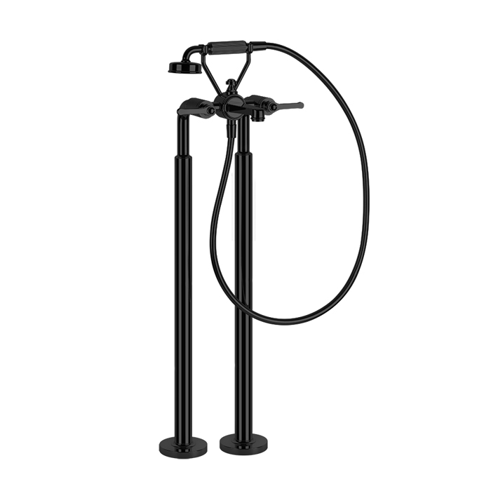 Photo Bath mixer Gessi Venti 20 65128#299 black matte