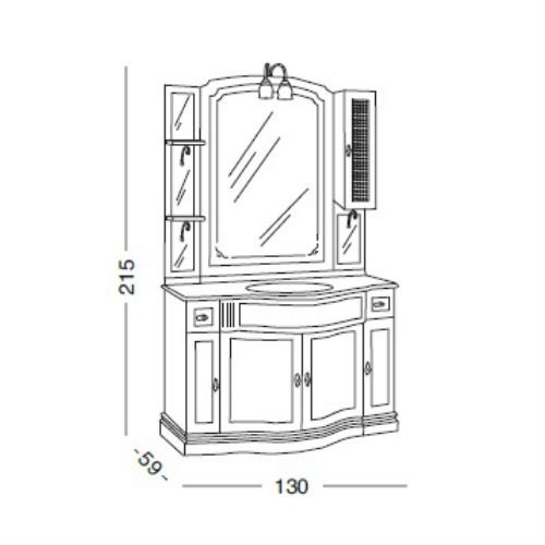 Photo Furniture kit Eurodesign IL Borgo Composition 12