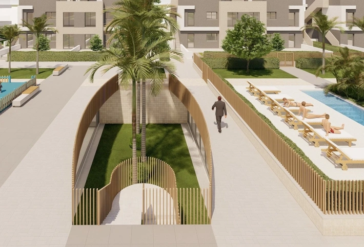 Apartment by the sea in a residential complex in Pilar de la Horadada