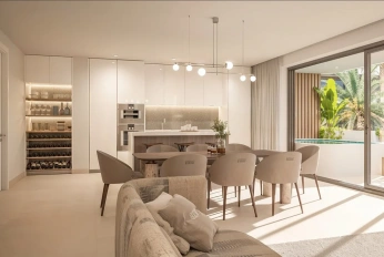 Apartment in a new building Apartment in Marbella near Puerto Banus, with a swimming pool on the roof