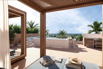 Apartment in a new building Apartment in Marbella near Puerto Banus, with a swimming pool on the roof