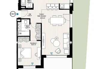 Apartment in a new building Apartments on the coast in Malaga with solariums and swimming pool