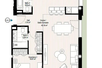 Apartment in a new building Apartments on the coast in Malaga with solariums and swimming pool