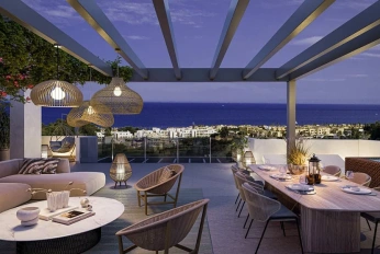 Apartment in a new building Apartments on the coast in Malaga with solariums and swimming pool