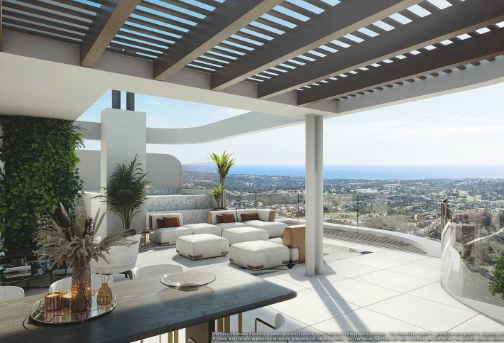 Apartment in a new building Apartments overlooking the lake in a country club in Benaavis