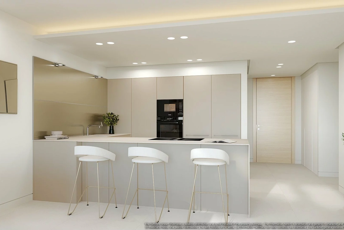 Apartment in a new building Apartments overlooking the lake in a country club in Benaavis